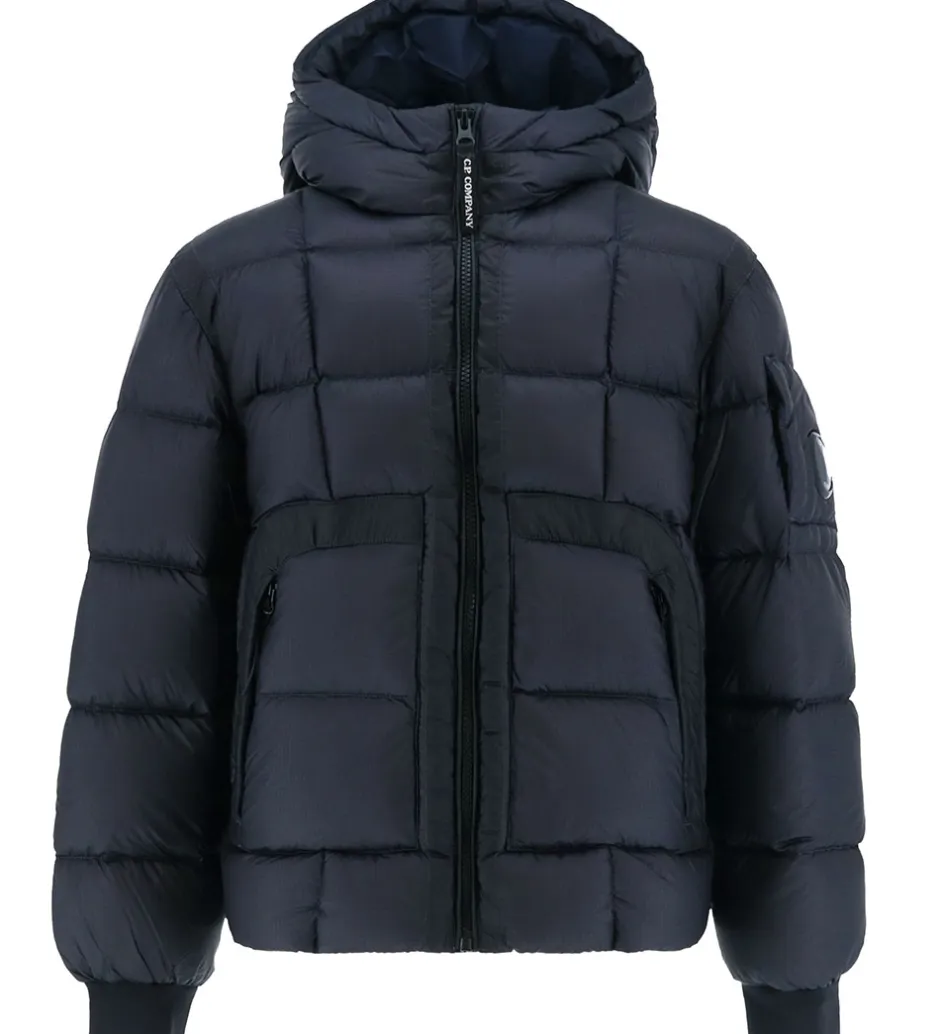 Overgangsjakker|Dunjakker Og Dynejakker|C.P. Company Dunjakke - Total Eclipse Blue
