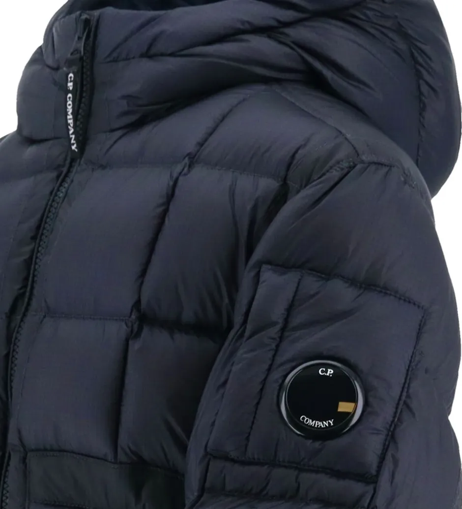 Overgangsjakker|Dunjakker Og Dynejakker|C.P. Company Dunjakke - Total Eclipse Blue