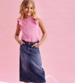 Nederdele|Creamie Nederdel - Denim - Blå