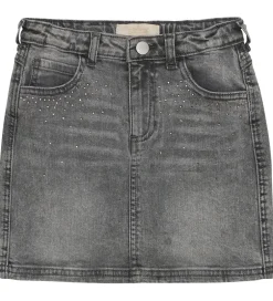 Nederdele|Creamie Nederdel - Light Grey Denim