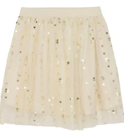 Nederdele|Creamie Nederdel - Tyl - Sequins - Buttercream