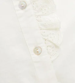 Skjorter|Creamie Skjorte - Woven - Cloud m. Broderie Anglaise