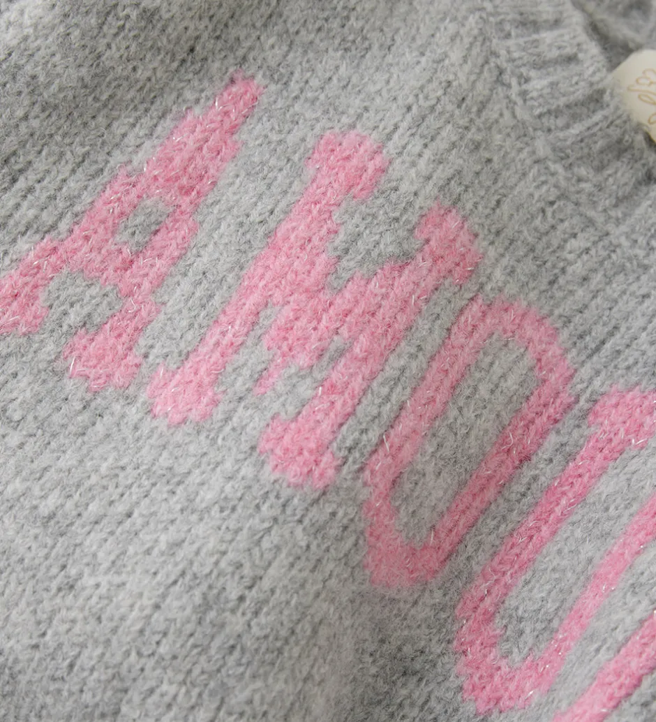 Veste|Creamie Vest - Strik - Slipover - Light Grey Melange