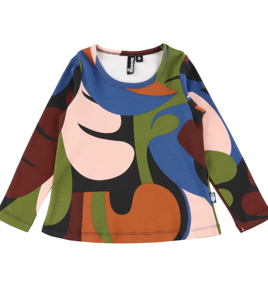 Bluser|Danefæ Bluse - Bomuld/Viskose - Danenaya Interlock - Black Trops