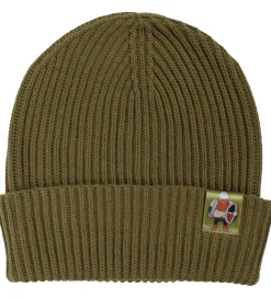 Huer Og Hatte|Danefæ Hue - Strik - Daneby - Olive