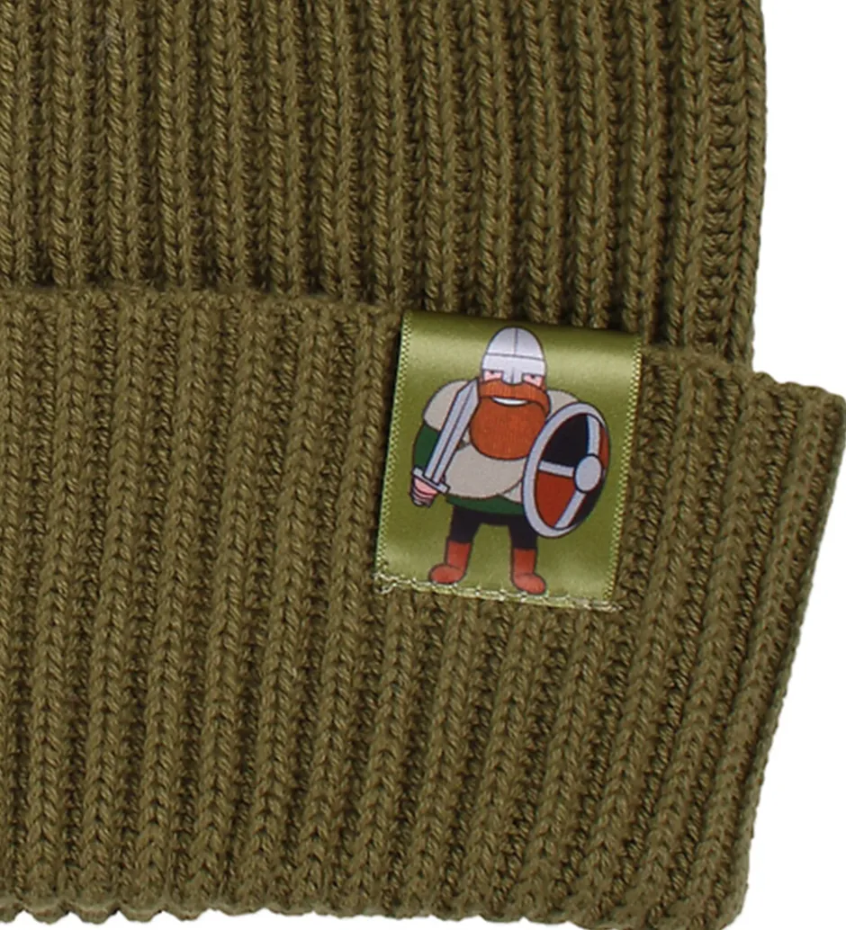 Huer Og Hatte|Danefæ Hue - Strik - Daneby - Olive