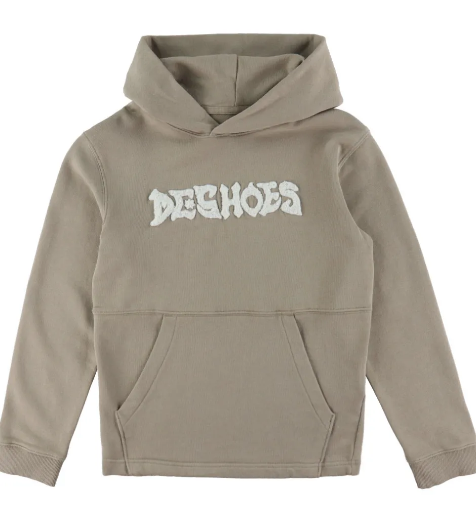 Hættetrøjer|DC Shoes Hættetrøje - Mortar - Crockery m. Hvid