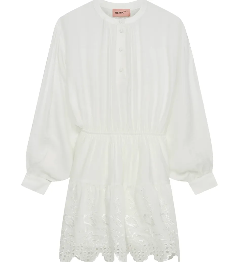 Konfirmationstøj|Designers Remix Kjole - Vera Broderie Short - Cream