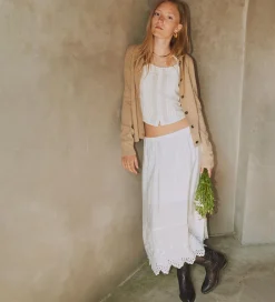 Konfirmationstøj|Designers Remix Nederdel - Vera Broderie - Cream