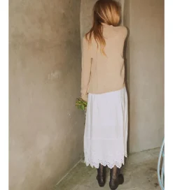 Konfirmationstøj|Designers Remix Nederdel - Vera Broderie - Cream