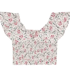 Toppe|Designers Remix Top - Sandrine - White Flower Print