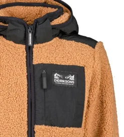 Fleece|Didriksons Fleecejakke - Exa - Almond Brown