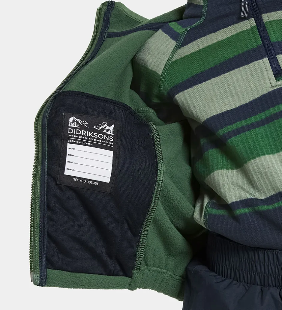 Fleece|Didriksons Fleecejakke - Muskot - Pine Green