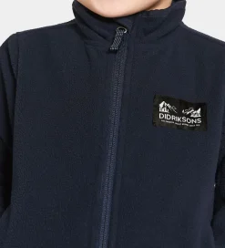 Fleece|Didriksons Fleecejakke - Muskot - Dark Night Blue