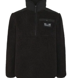 Fleece|Didriksons Fleecejakke - Teddy - Exa Half Zip - Sort