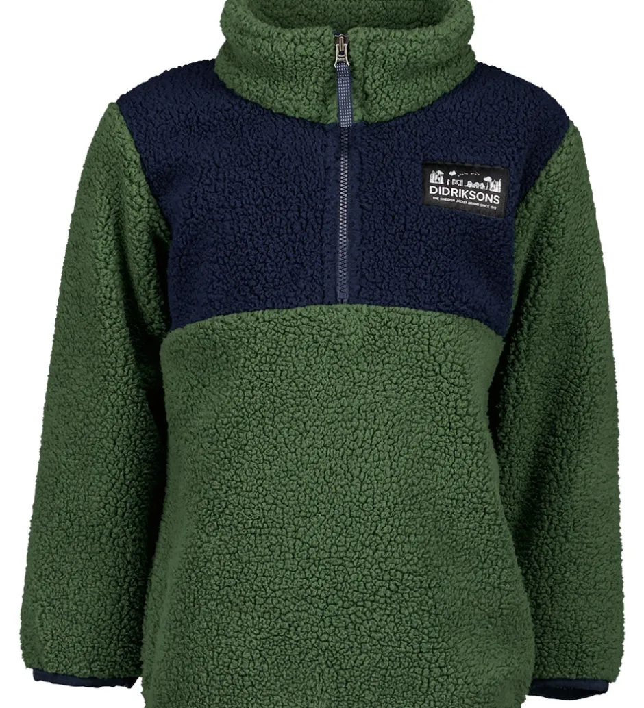 Fleece|Didriksons Fleecetrøje - Gosig - Light Moss