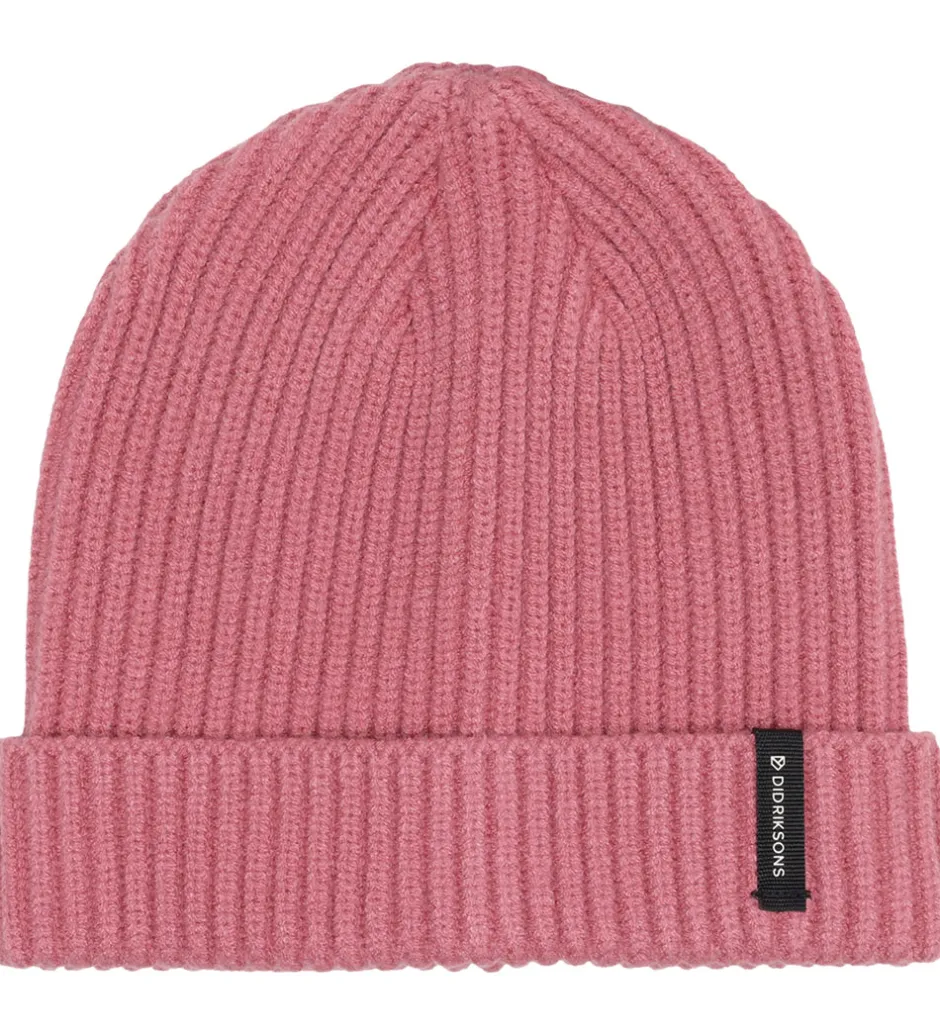 Huer Og Hatte|Didriksons Hue - Strik/Rib - Bus - Heather Pink