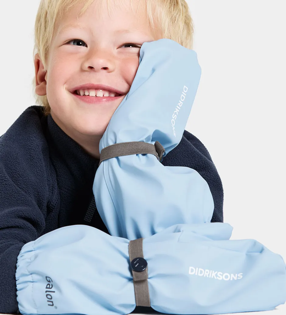 Handsker Og Luffer|Didriksons Luffer m. Fleece - PU - Pileglove - Light Sea Blue