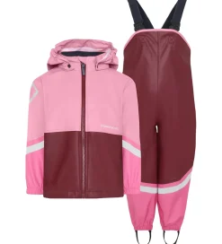 Regntøj|Didriksons Regntøj m. Seler - Waterman - PU - Anemon Red