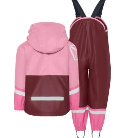 Regntøj|Didriksons Regntøj m. Seler - Waterman - PU - Anemon Red