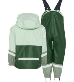 Regntøj|Didriksons Regntøj m. Seler - Waterman - PU - Pine Green