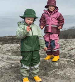 Regntøj|Didriksons Regntøj m. Seler - Waterman - PU - Pine Green