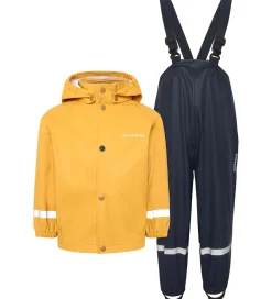 Regntøj|Didriksons Regntøj m. seler - PU - Slaskeman - Dark Pollen