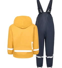 Regntøj|Didriksons Regntøj m. seler - PU - Slaskeman - Dark Pollen