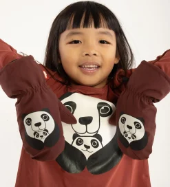 Handsker Og Luffer|DYR -Cph Luffer m. Fleece - Paw - Brick m. Pandamor