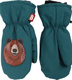 Handsker Og Luffer|DYR -Cph Luffer m. Fleece - Paw - DK Slate m. Brun Bjørn