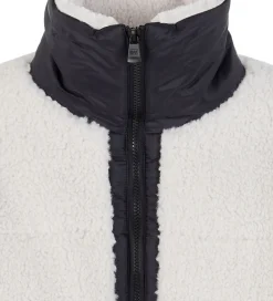 Fleece|EA7 Fleecejakke - White Sand m. Sort