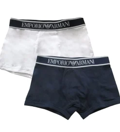 Undertøj|Emporio Armani Boxershorts - 2-pak - Hvid/Navy