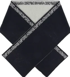 Tørklæder|Emporio Armani Halstørklæde - 160x20 - Uld/Akryl - Navy