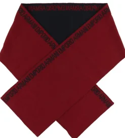 Tørklæder|Emporio Armani Halstørklæde - 160x20 - Uld/Akryl - Mørk Rød
