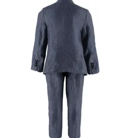 Konfirmationstøj|Jakkesæt Og Blazers|Emporio Armani Jakkesæt - Hør - Blåmeleret