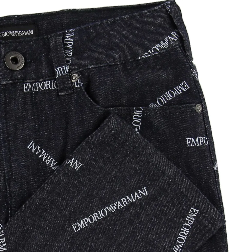 Konfirmationstøj|Emporio Armani Jeans - Navy m. Allover Print