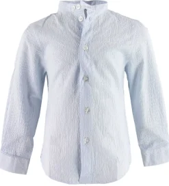 Konfirmationstøj|Emporio Armani Skjorte - Blå/Hvidstribet