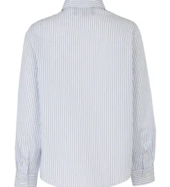 Skjorter|Konfirmationstøj|Emporio Armani Skjorte - Hvid/Blåstribet