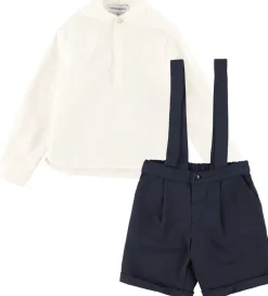 Skjorter|Konfirmationstøj|Emporio Armani Sæt - Skjorte/Shorts - Dark Navy/Hvid