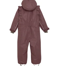 Flyverdragter|En Fant Flyverdragt - Rosa Taupe m. Guldprikker/Flæser