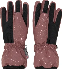 Handsker Og Luffer|En Fant Handsker - Frosted Almond m. Guldprikker