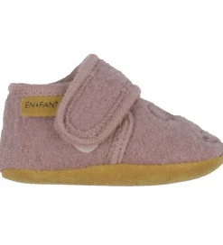 Uld|En Fant Hjemmesko - Uld - Marron m. Kanin