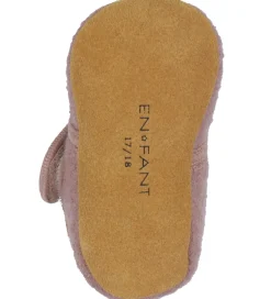 Uld|En Fant Hjemmesko - Uld - Marron m. Kanin