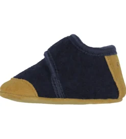 Uld|En Fant Hjemmesko - Uld - Navy