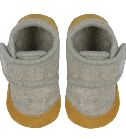 Uld|En Fant Hjemmesko - Uld - Sand Melange