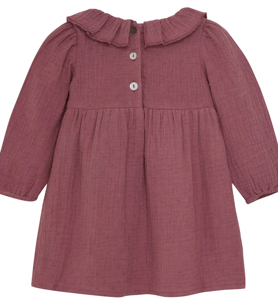 Kjoler|En Fant Kjole - Musselin - Roan rouge