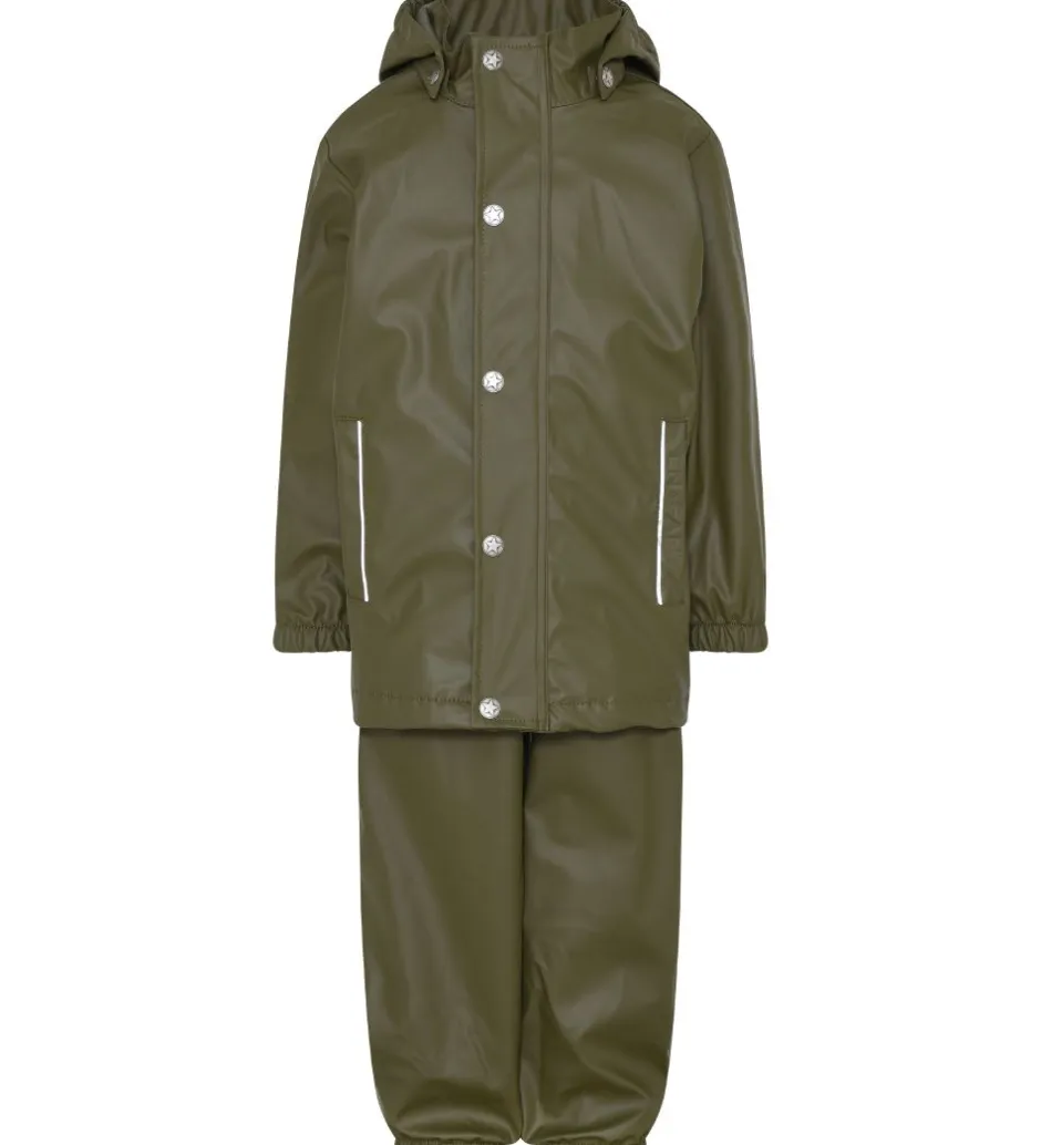 Regntøj|En Fant Regntøj m. Seler - PU - Ivy Green
