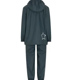 Regntøj|En Fant Regntøj m. Seler - PU - Dark Slate