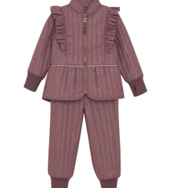 Termotøj|En Fant Termotøj - Rose Taupe m. Flæser/Glitter