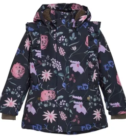 Vinterjakker|En Fant Vinterjakke - Ebony m. Blomster/Flæser